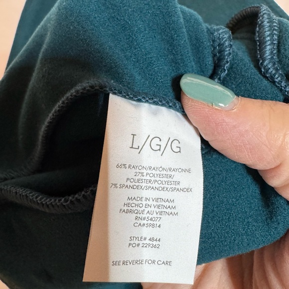 CAbi Teal Unwind Pants - HEMMED 25” inseam - Picture 6 of 8